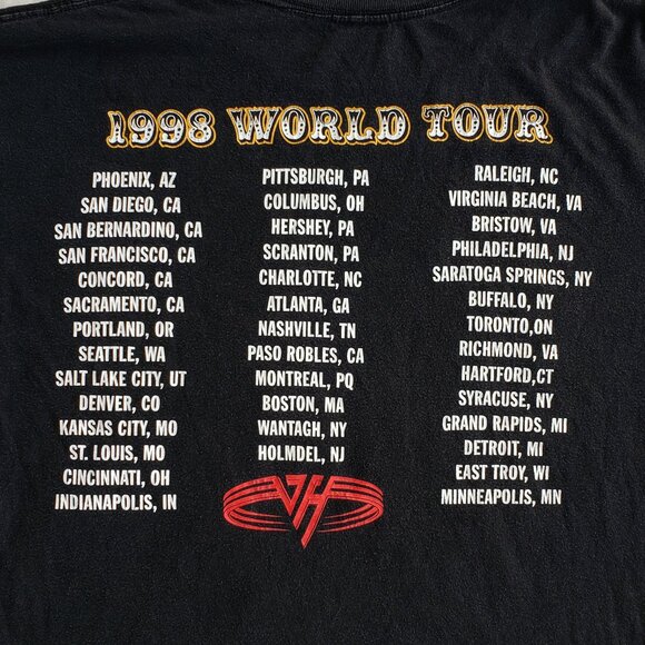 Vintage Van Halen III "1998 World Tour" Shirt - Picture 3 of 5